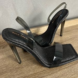 Good American Black Heels